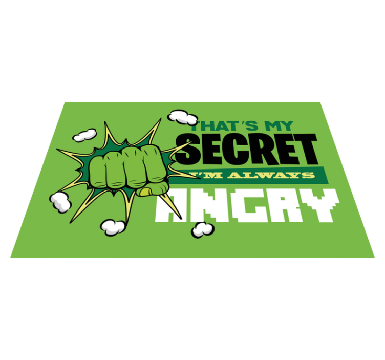 Uvijek sam ljuta dječja prostirka - TenStickers