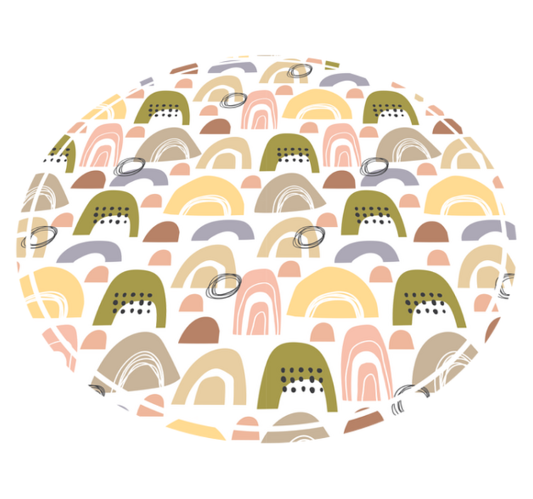 Nordijski rainbow uzorak nordijski tepih - TenStickers