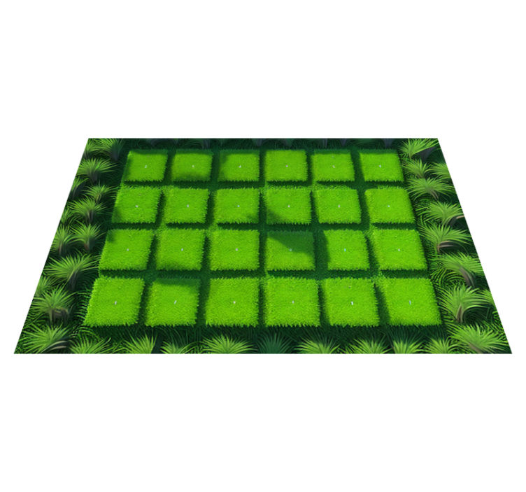 Cubed turf soil priroda rug - TenStickers
