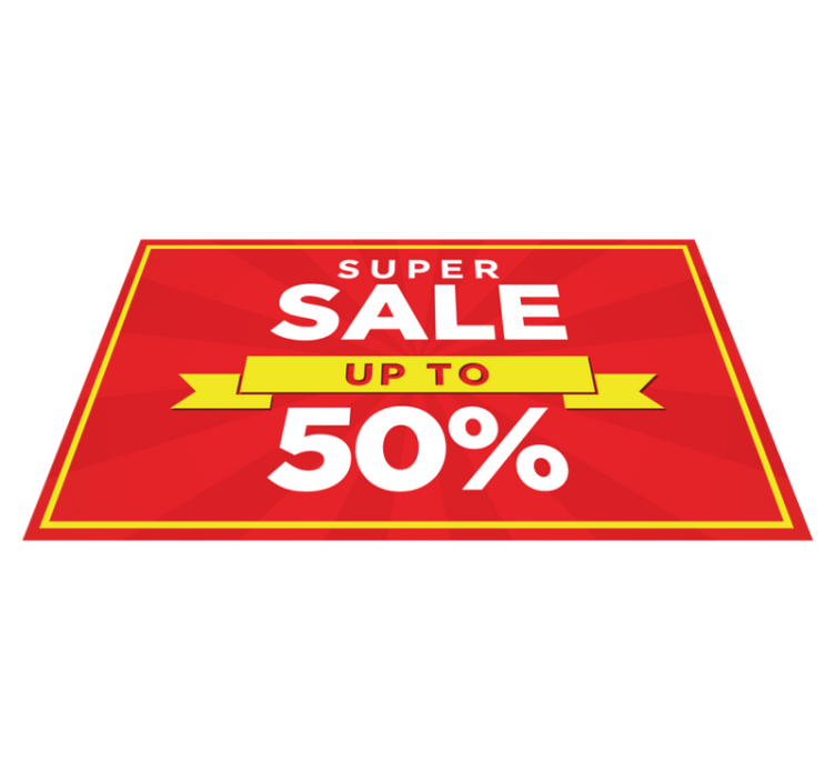 Vinil podovi crvena personalizirana rasprodaja s popustom - TenStickers