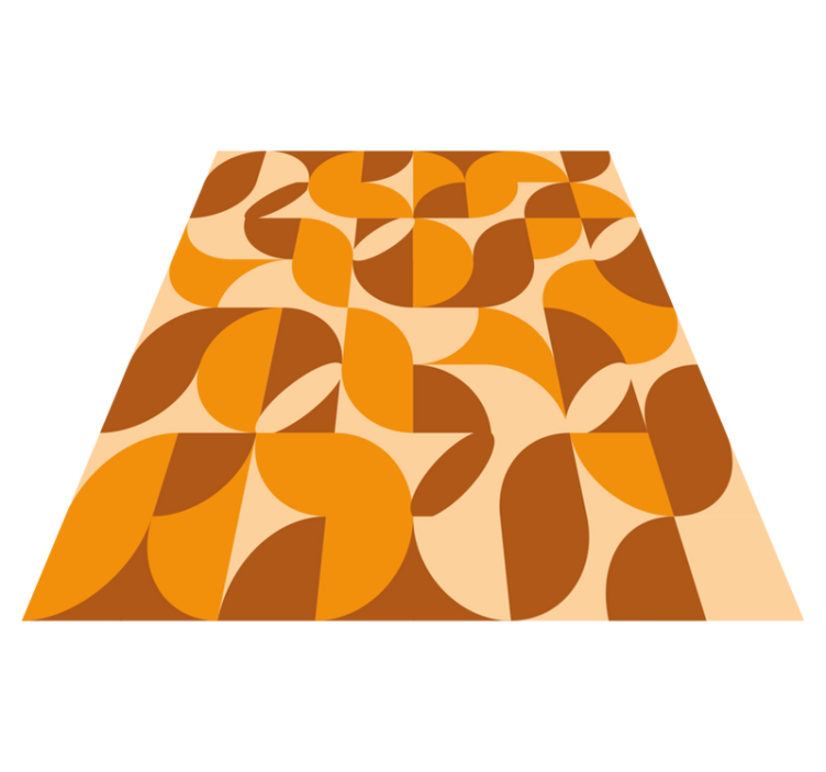 Vinil podovi dnevna soba retro - TenStickers