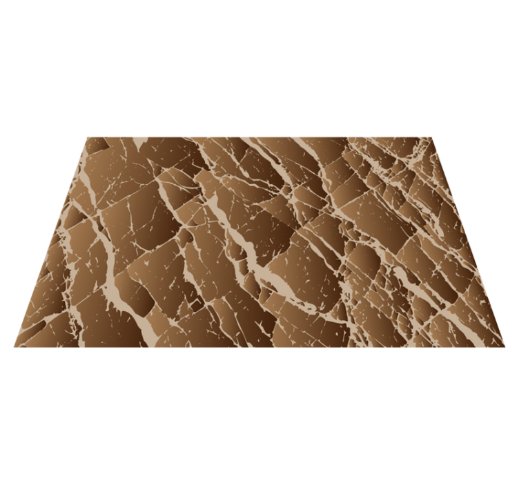 Vinil podovi blagovaonica efekt smeđeg mramora - TenStickers