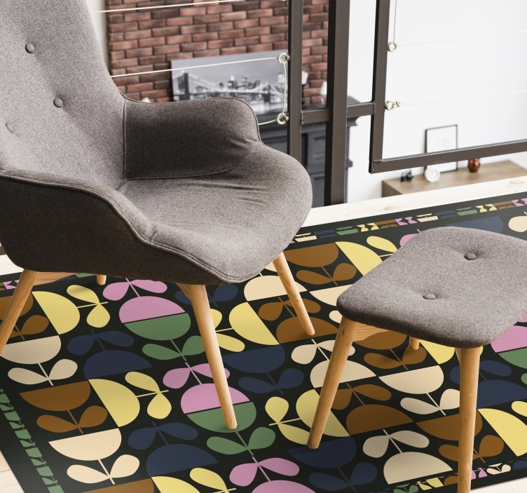 Vinil pločice živopisni motivi lišća - TenStickers