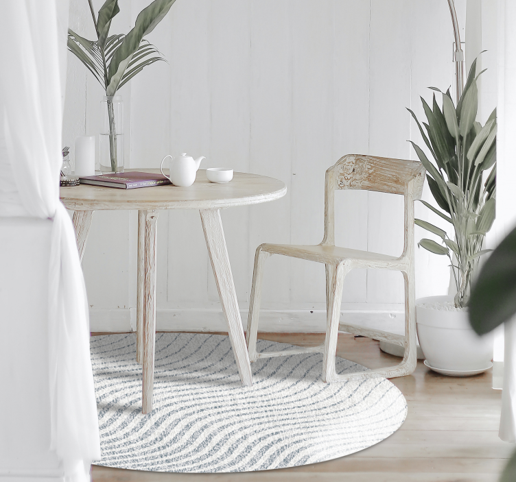 Vinil podovi dnevna soba uzorci mekih valova - TenStickers