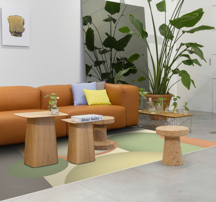 Vinil podovi moderan suvremeni kružni uzorci - TenStickers