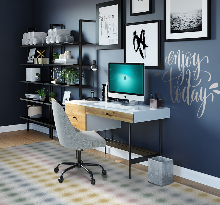 Vinil podovi dnevna soba meke pastelne linije - TenStickers