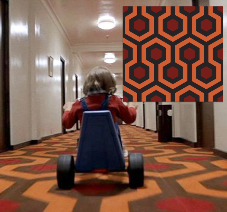 Svijetleći tepih s geometrijskim uzorkom hodnika - TenStickers