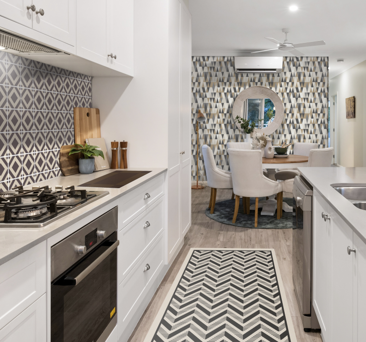 Vinil podovi geometrijski klasični motiv chevrona - TenStickers