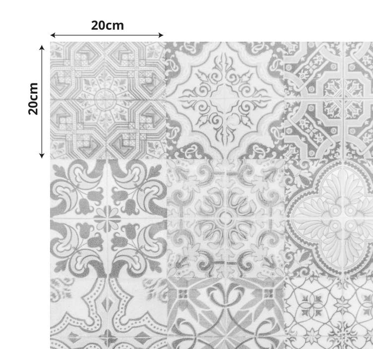 Kamen efekt mozaik uzorak pločica tepih - TenStickers