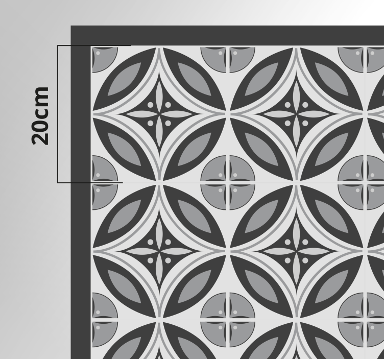 Mramorni vinilni tepih sofisticirani monokromatski motiv - TenStickers