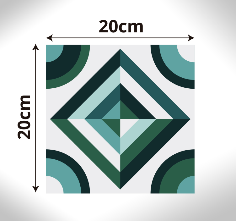 Vinil pločice geometrijski kuhinjski klizač - TenStickers