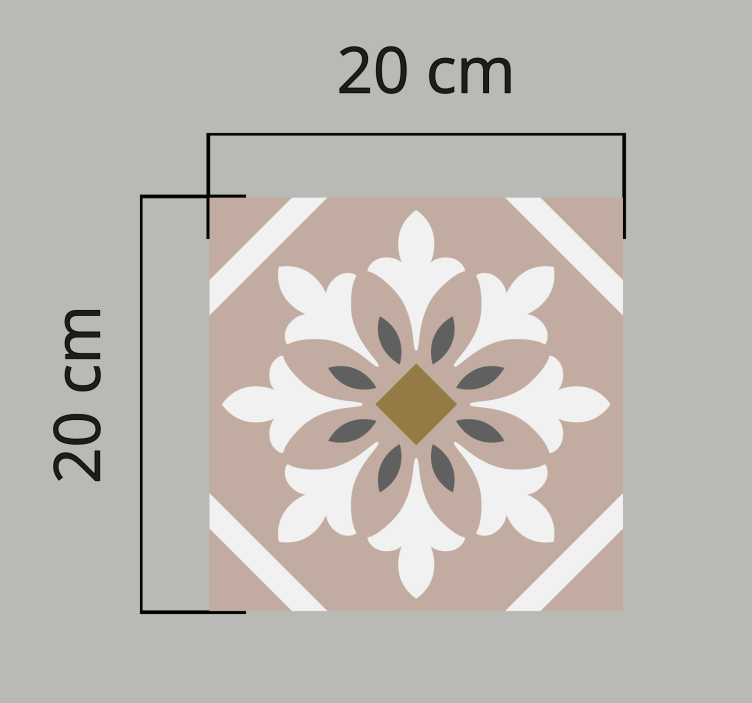 Smeđi slučajni pločica tepih - TenStickers