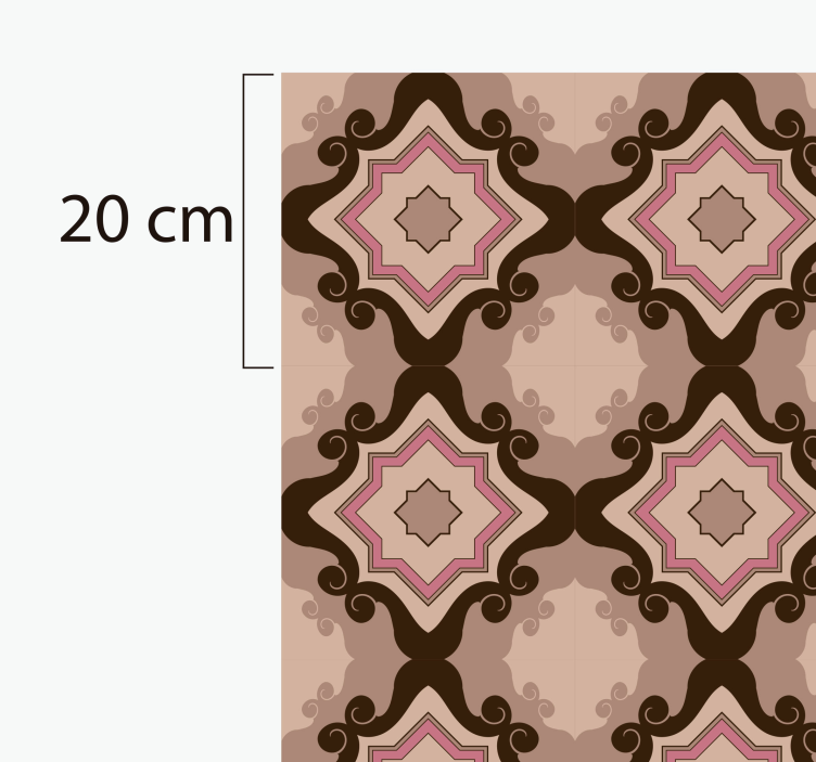 čudesne barokne pločice vintage vinil prostirka - TenStickers