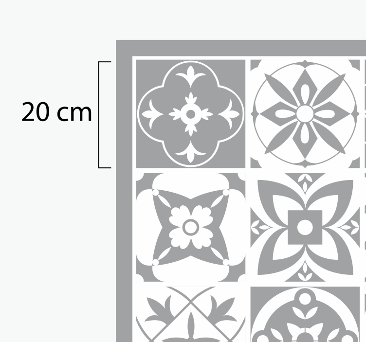 Osvjetljavajući pantonski crijep vinil tepih - TenStickers