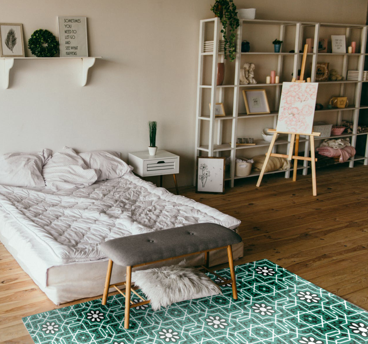 Dugi kuhinjski vinil tepih s tepihom od pločica s uzorkom - TenStickers