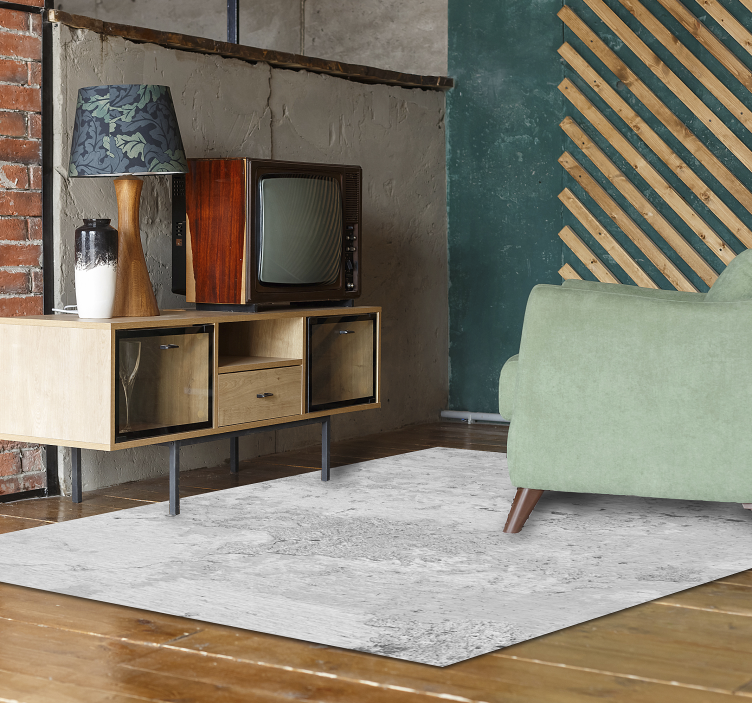 Zapanjujući bijeli cementni vinilni prostirki - TenStickers