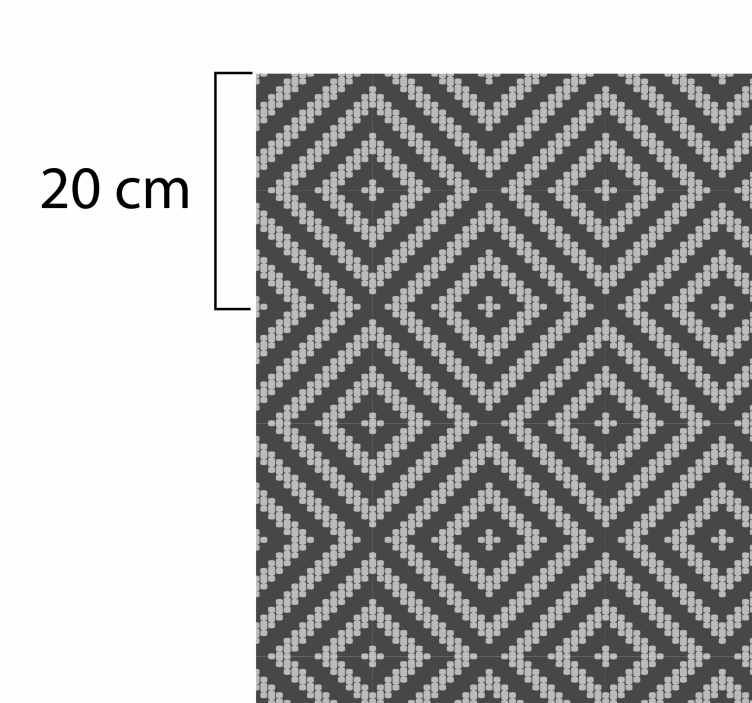 Vinil tepih sive pločice s uzorkom - TenStickers