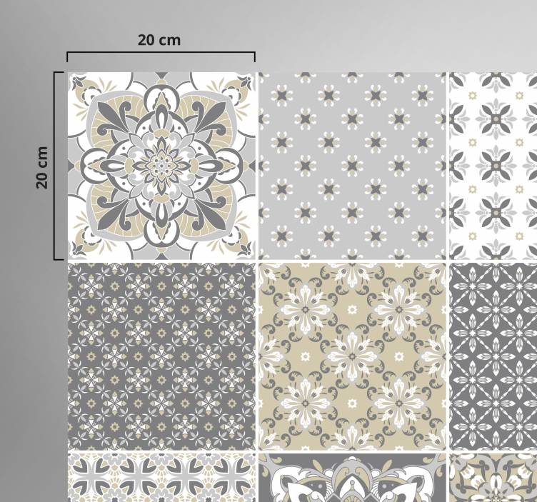 Marokanski stil efekt pločica tepih pločica - TenStickers