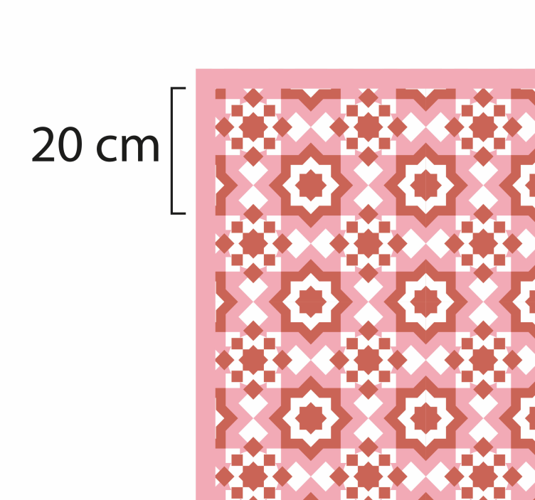 Kuhinjski vinil prostirka crveni kvadrati pločica tepih - TenStickers