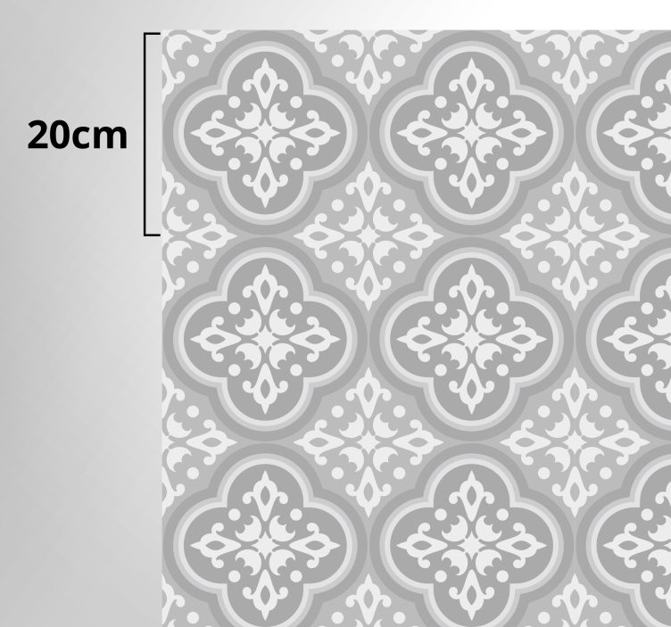 Sivi portugalski tepih za pločice - TenStickers