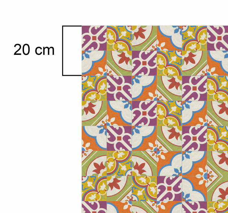 Vinil podovi berba uzorak dekorativnih pločica - TenStickers