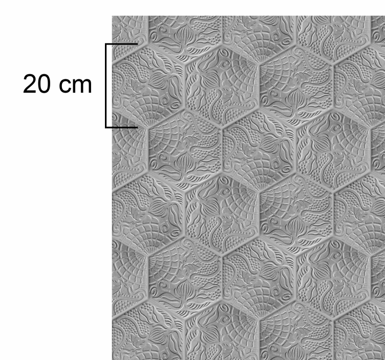 Vinil podovi dnevna soba gaudi pločice su obojeneGaudi pločice su - TenStickers