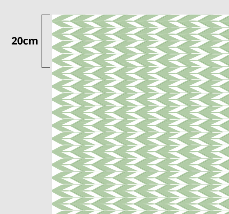 Vinil podovi geometrijski zeleni uzorak chevron - TenStickers