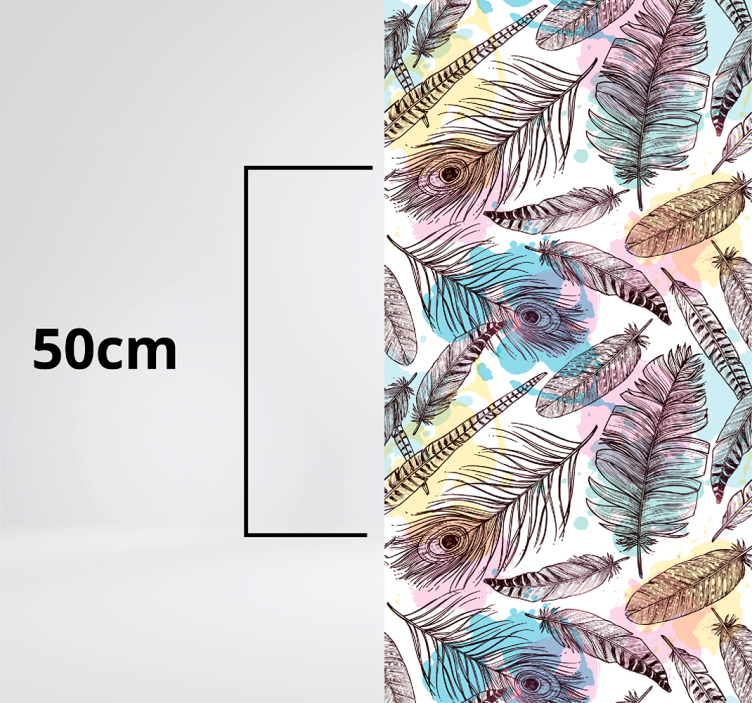 Ptičje perje životinjski tisak vinil prostirka - TenStickers