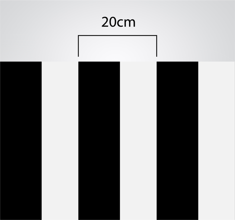 Kuhinjske crno-bijele pruge vinil prostirka - TenStickers