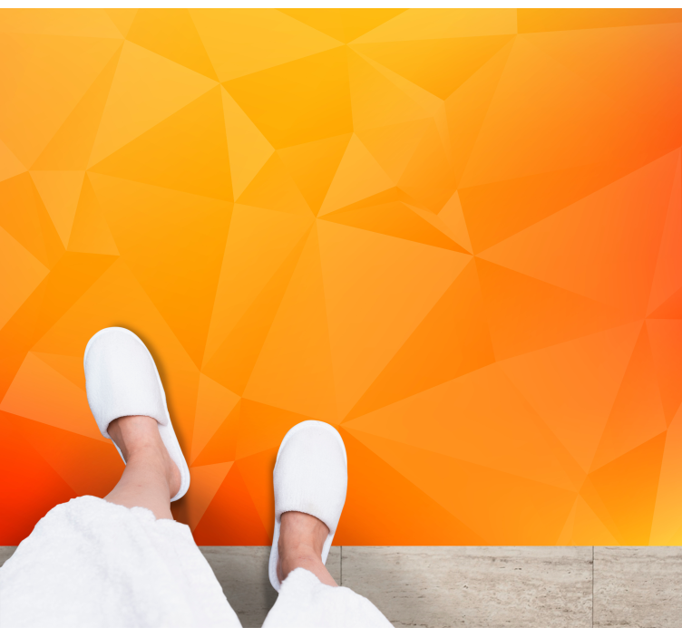 Vinil podovi dnevna soba efekt geometrijskog gradijenta - TenStickers