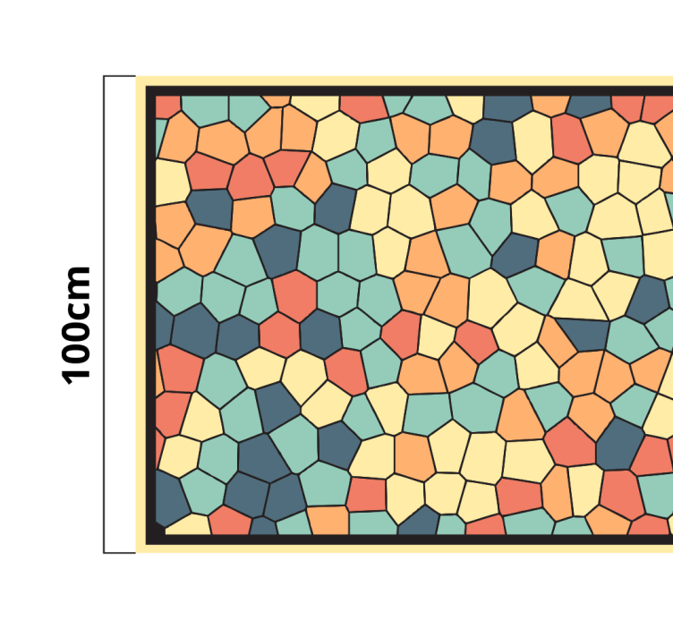 šareni tepih od mozaičnih pločica - TenStickers
