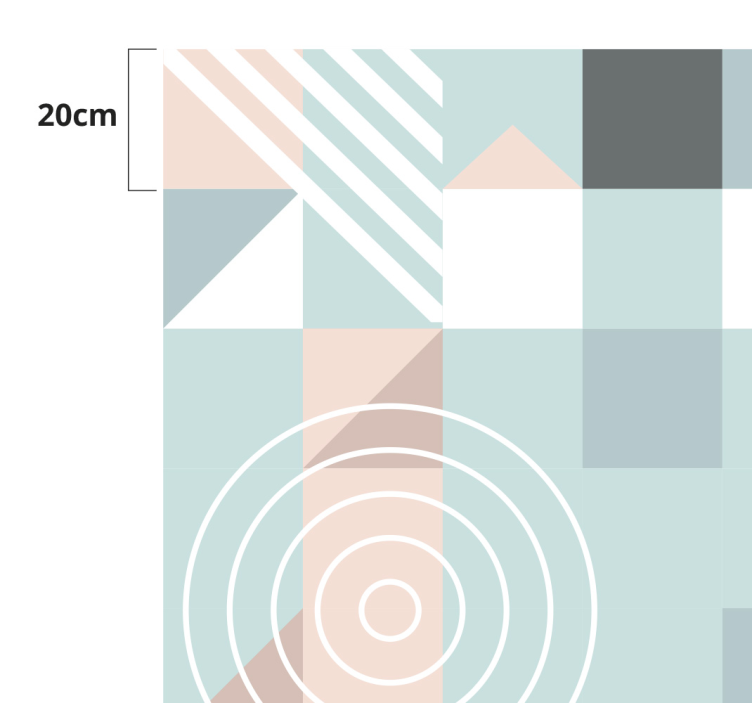 Vinil podovi geometrijski apstraktni motiv - TenStickers
