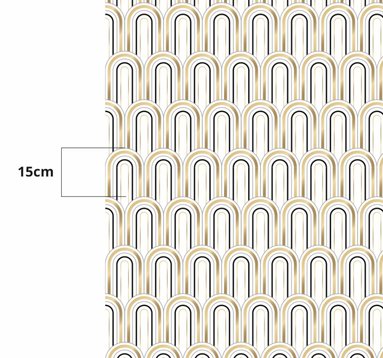 Vinil podovi geometrijski dizajn uzorka luka - TenStickers