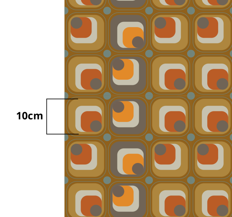 Vinil podovi berba retro blokovi u boji - TenStickers