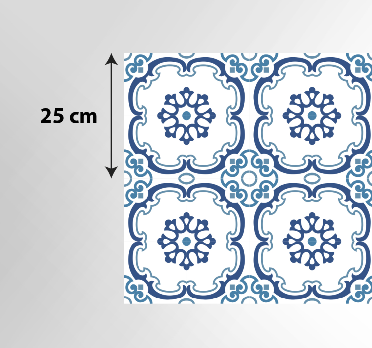 Mramorni vinilni tepih elegantni cvjetni motivi - TenStickers