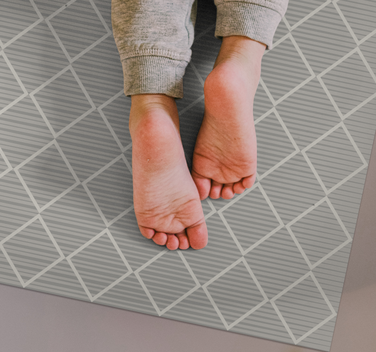 Nepravilni sivi rombovi geometrijski tepisi od vinila - TenStickers