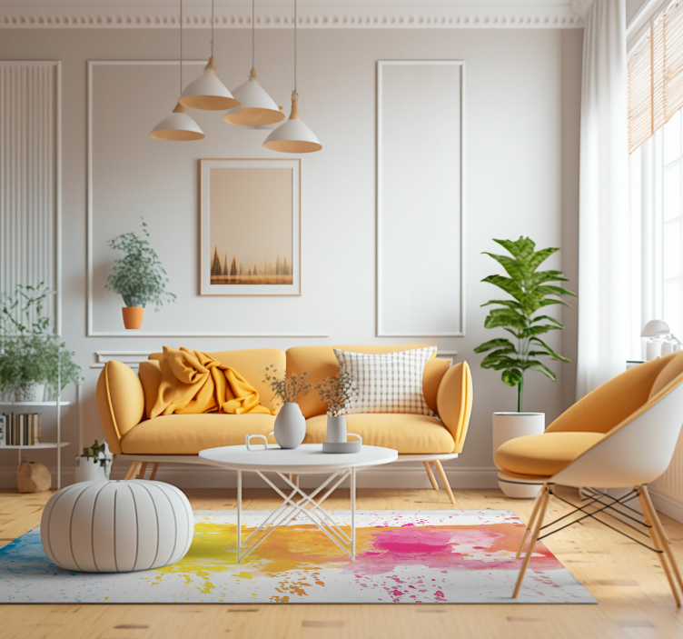 Akvarel splash moderna vinilna prostirka - TenStickers