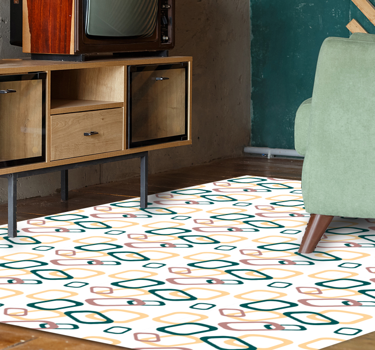 Apstraktni nepravilni oblici moderni tepih - TenStickers