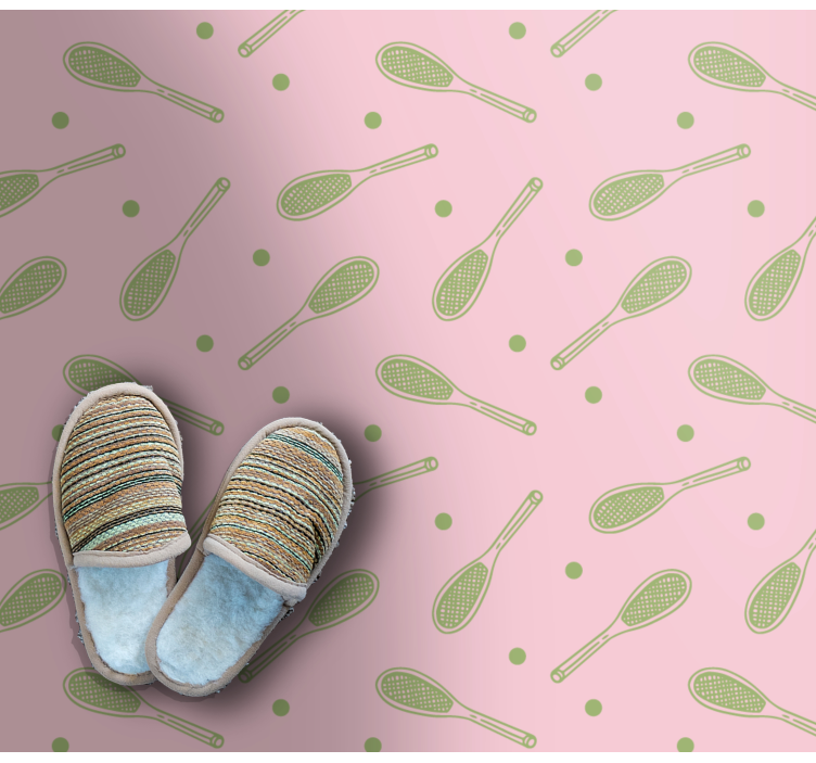 Bešavni teniski reketi dizajniraju četvrtasti vinil tepih - TenStickers