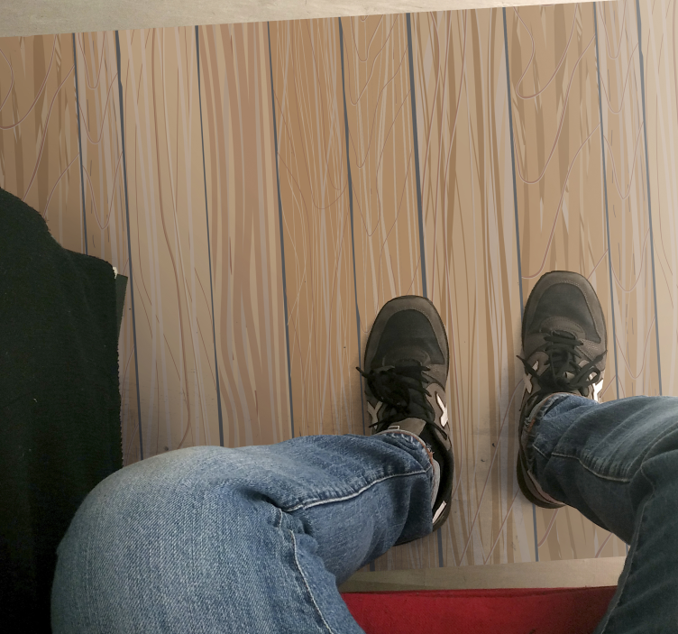 Blijeda drvena ploča vinil trkač - TenStickers