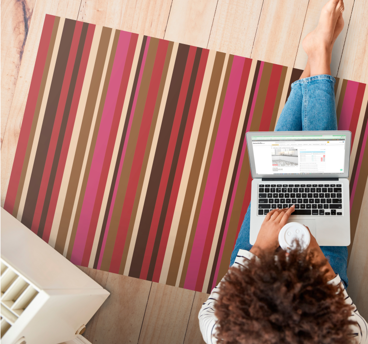 Bohemian stripped pattern stripes tepih - TenStickers