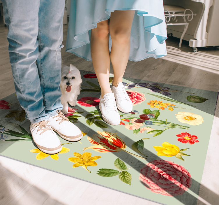 Božur i cvjetni asortiman cvjetni sag - TenStickers