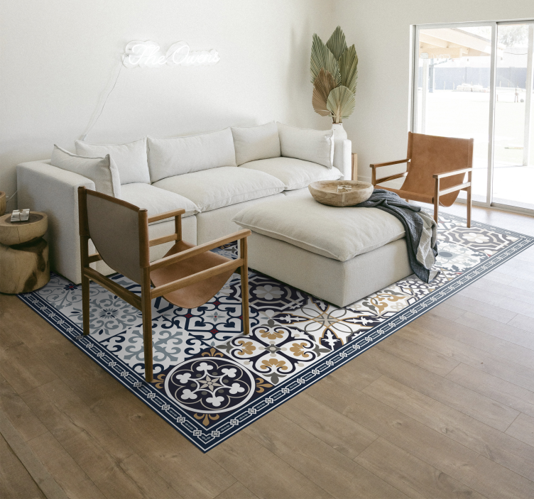 Cementni uzorci crijep vinil tepih - TenStickers