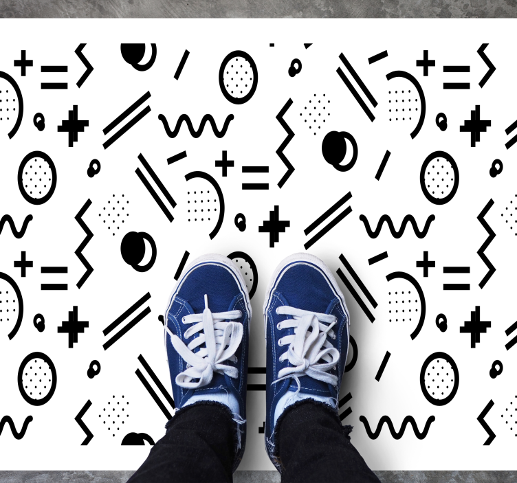 Drugi vinil podovi dinamična igra uzoraka - TenStickers