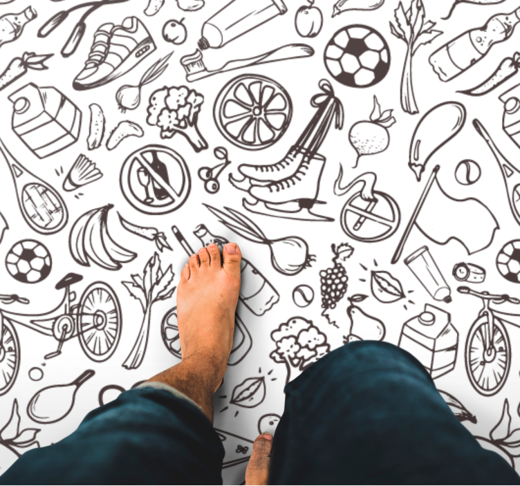 Drugi vinil podovi ikone aktivnog načina života - TenStickers