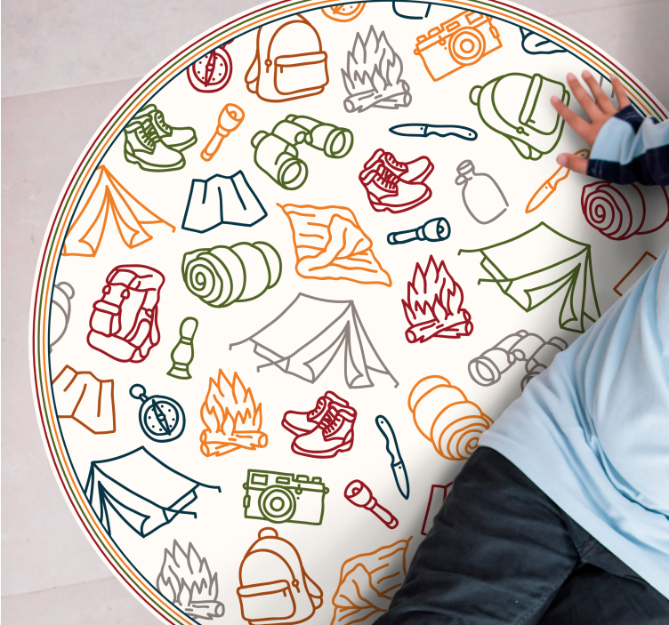 Drugi vinil podovi ikone avanturističke opreme - TenStickers