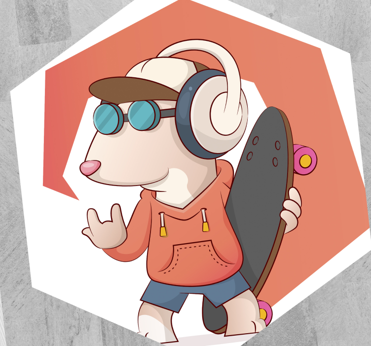 Drugi vinil podovi ilustracija miša klizača - TenStickers