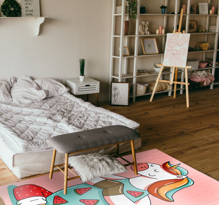 Drugi vinil podovi jednorog koji meditira - TenStickers