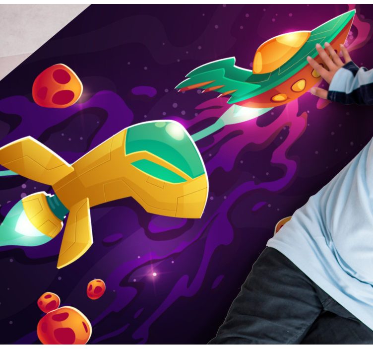 Drugi vinil podovi koncept kozmičkog putovanja - TenStickers