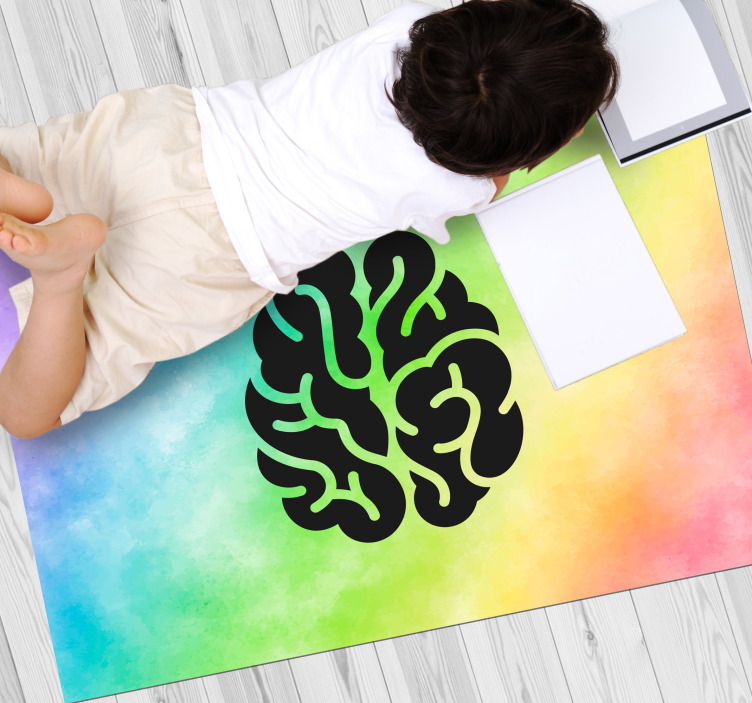 Drugi vinil podovi obrazovna duga - TenStickers